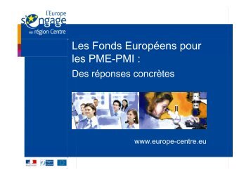 diaporama - L'Europe s'engage en région Centre