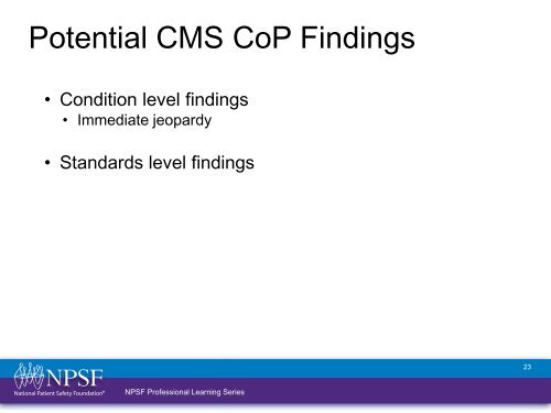 Patient Safety Curriculum Module 10: The National Landscape ...