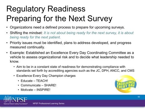 Patient Safety Curriculum Module 10: The National Landscape ...