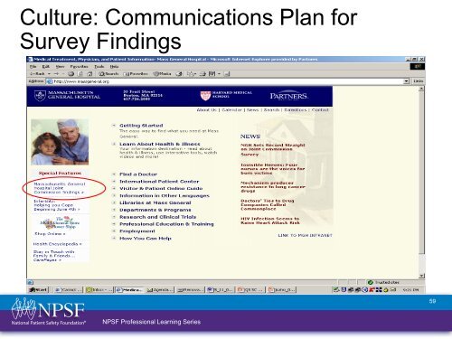 Patient Safety Curriculum Module 10: The National Landscape ...