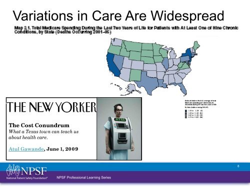 Patient Safety Curriculum Module 10: The National Landscape ...