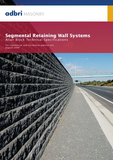 Segmental Retaining Wall Systems - Thewebconsole.com