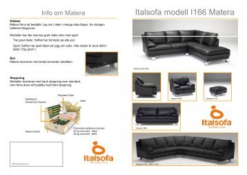 Italsofa modell I166 Matera