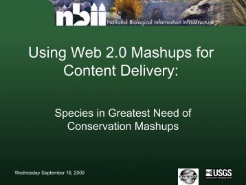 Using Web 2.0 Mashups for Content Delivery: Species in Greatest ...