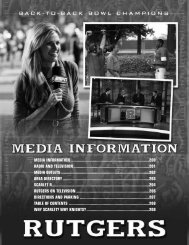 MEDIA INFORMATION ............................................................. - Rutgers