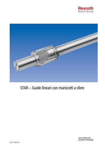 STAR â Guide lineari con manicotti a sfere - Michele Caroli Srl