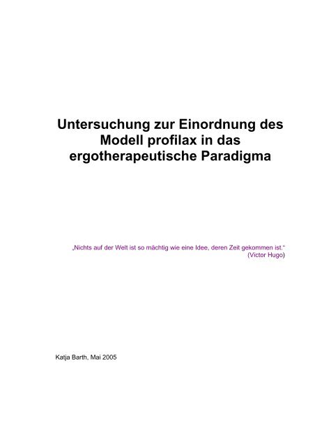 Anwendung des CMOP-E in der ergotherapeutischen Praxis