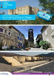 Guide Touristique 2013 Sud Ardèche Rhône et Villages - Office de ...