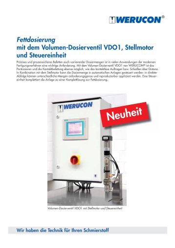 Fettdosierung - Werucon Automatisierungstechnik GmbH