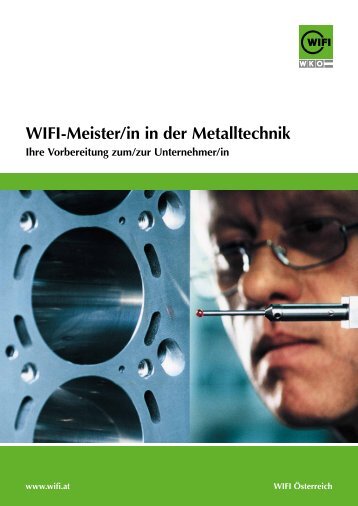 Wifi-Meister/in in der Metalltechnik