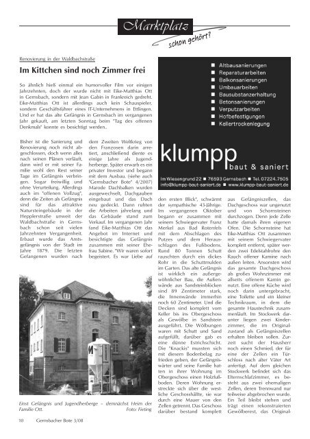 Geschichte erleben Nummer 3 Mittwoch, 17. September 2008 ...