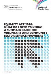 Equality Act 2010: What do I need to know? - Gov.uk