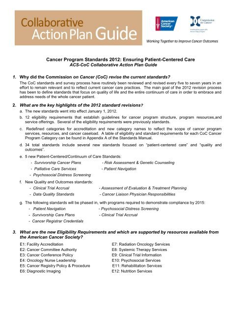 Collaborative Action Plan Example ACS-COC Collaborative Action Plan Guide - Socialtext.net