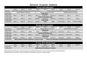 Advance Program Summary 25 June 2012 - University of Bradford