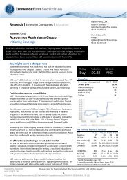2012.11.07 - Investorfirst - Academies Australasia