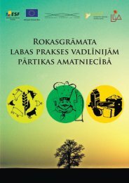 RokasgrÄmata labas prakses vadlÄ«nijas pÄrtikas amatniecÄ«bÄ - LLSA