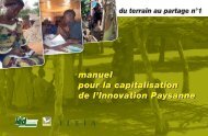 manuel pour la capitalisation de l'Innovation Paysanne ... - IED afrique