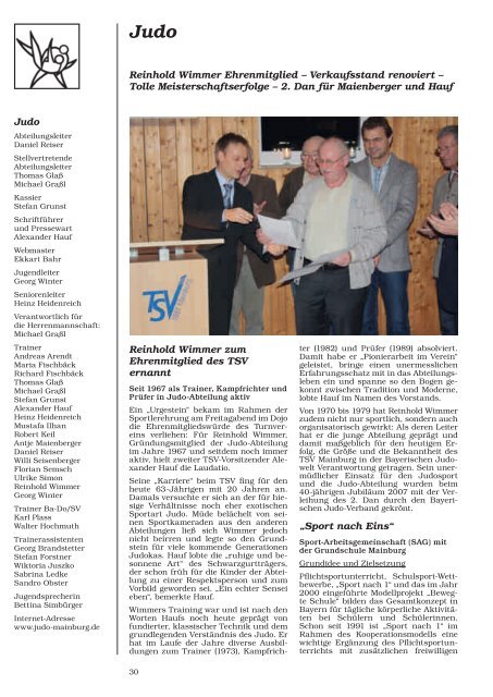 TSV-Nachrichten 1/2011