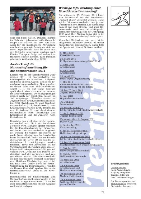 TSV-Nachrichten 1/2011