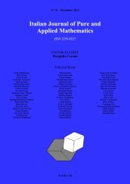 Italian Journal of Pure and Applied Mathematics ISSN