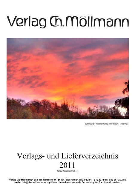 Verlags- und Lieferverzeichnis 2011