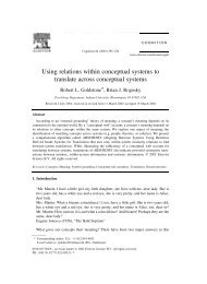 Using relations within conceptual systems to translate across ...