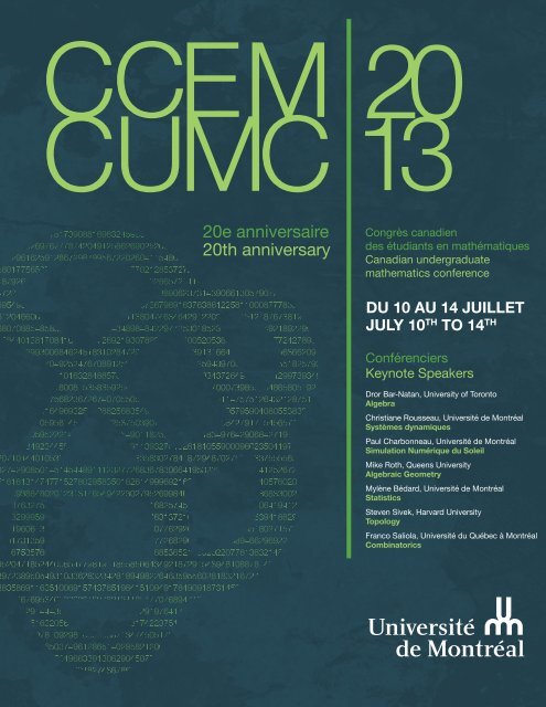 e Anniversaire th Anniversary Cumc e Anniversaire th Anniversary Cumc