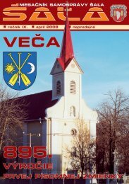 na stiahnutie (pdf - 2.6 MB) - Mesto Å aÄ¾a