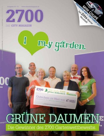 Die Gewinner des 2700 Gartenwettbewerbs.