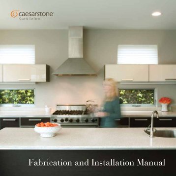 Fabrication and Installation Manual - Caesarstone