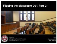 Flipping the classroom 201, Part 2 - Mazur Group - Harvard University