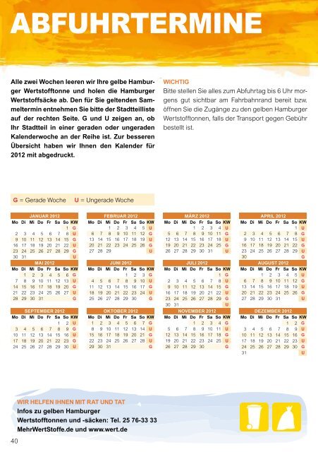 Info 2012 - Stadtreinigung Hamburg