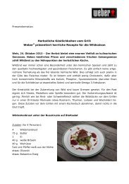 Herbstliche Köstlichkeiten vom Grill - Weber - Der Grill. Das Original.