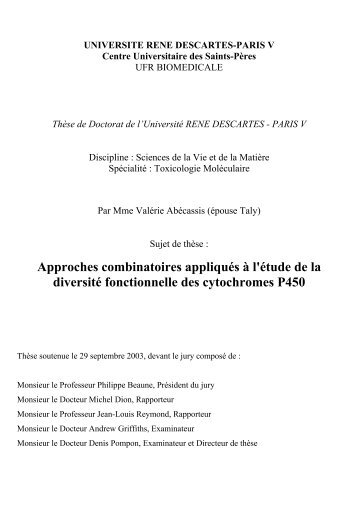 II. Structure des cytochromes P450 - ISIS