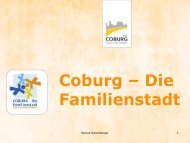 Coburg – Die Familienstadt - Lokale Bündnisse für Familie