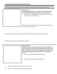 Analyzing Attitudes Through Political Cartoons