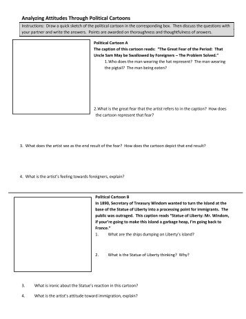 Analyzing Attitudes Through Political Cartoons