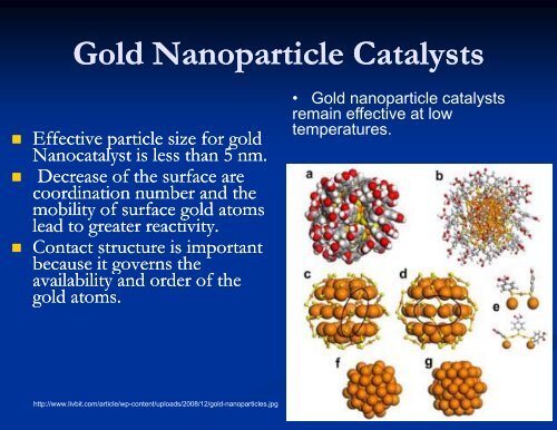 Nanoparticles Nanoparticles as Catalysts in Chemical Reactions