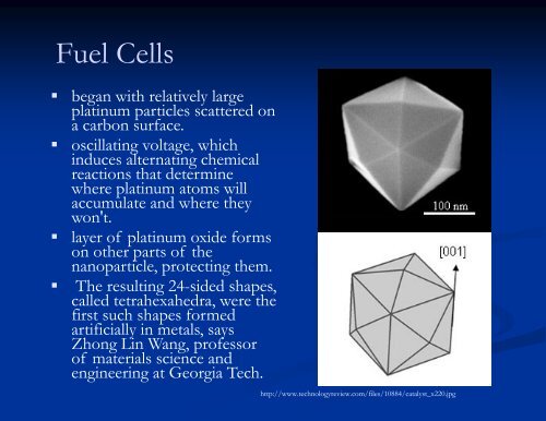 Nanoparticles Nanoparticles as Catalysts in Chemical Reactions