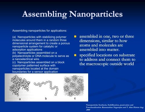 Nanoparticles Nanoparticles as Catalysts in Chemical Reactions