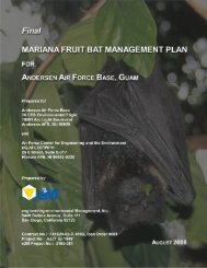 AFB Mariana Fruit Bat Management Plan