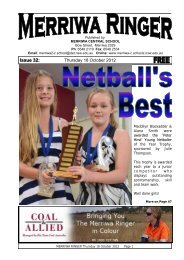 17 Merriwa Ringer Issue 32, 2012 Week 42 [pdf, 3 MB]