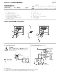 Signet 5500 Flow Monitor - Peterss