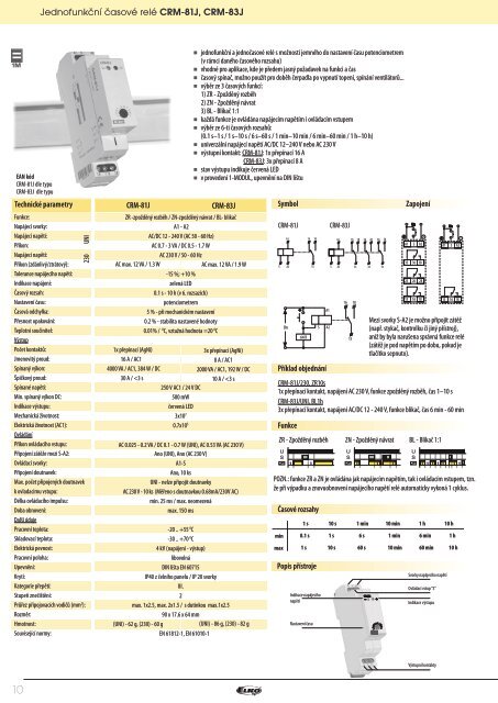 NovÃ½ technickÃ½ katalog RelÃ© - ELKO EP, sro