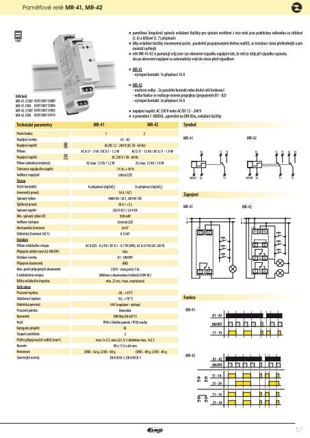 NovÃ½ technickÃ½ katalog RelÃ© - ELKO EP, sro