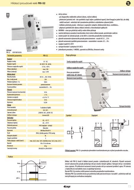 NovÃ½ technickÃ½ katalog RelÃ© - ELKO EP, sro