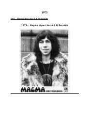 Magma - Interview 19.. - Eltoto.free.fr