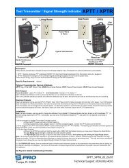 Test Transmitter / Signal Strength Indicator XPTT / XPTR