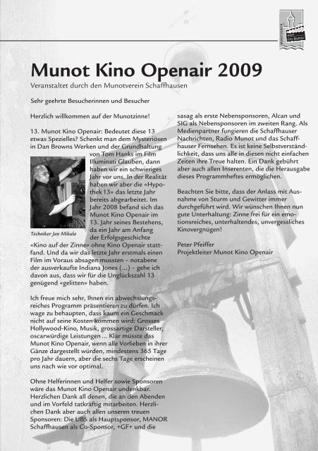 Munot Kino Openair 2009