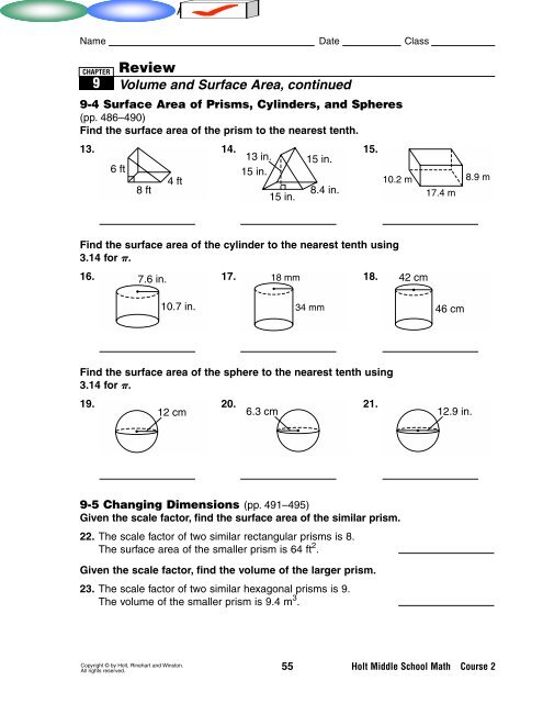 Review 9 - Charles S. Rushe Middle School